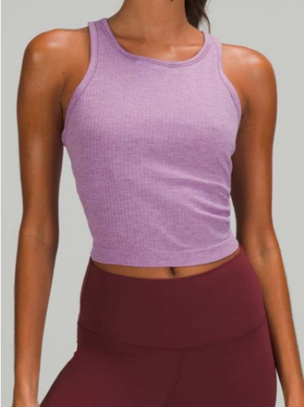Lululemon Ebb To Street Racerback
Crop Tank Top in Wisteria Purple size 8